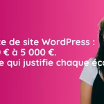 refonte site WordPress prix 2026