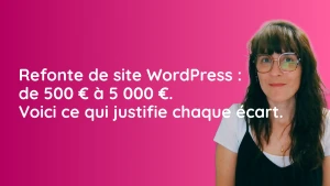 refonte site WordPress prix 2026